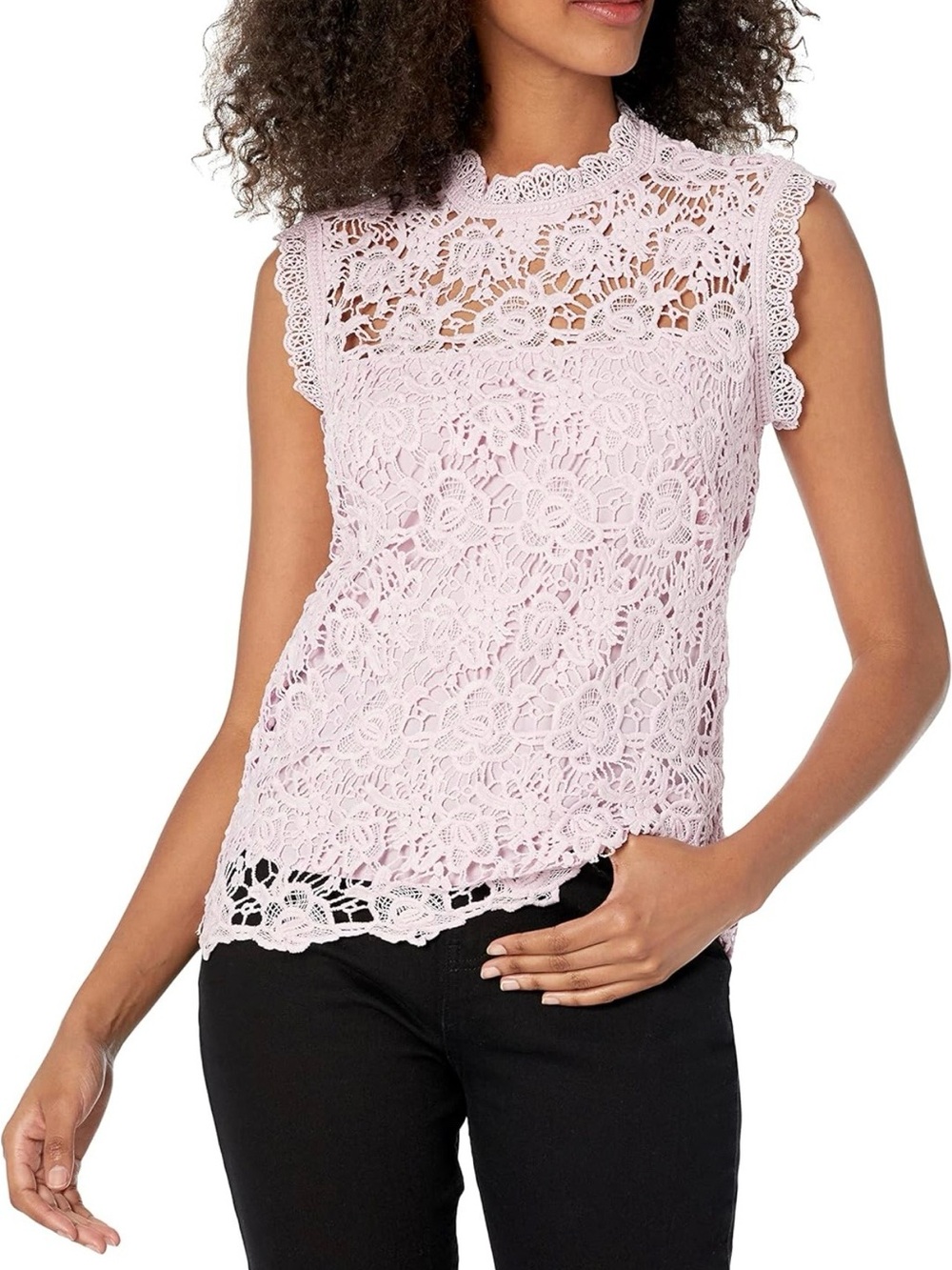Nanette Lepore Lace Sleeveless Top - Light Pink, NWOT